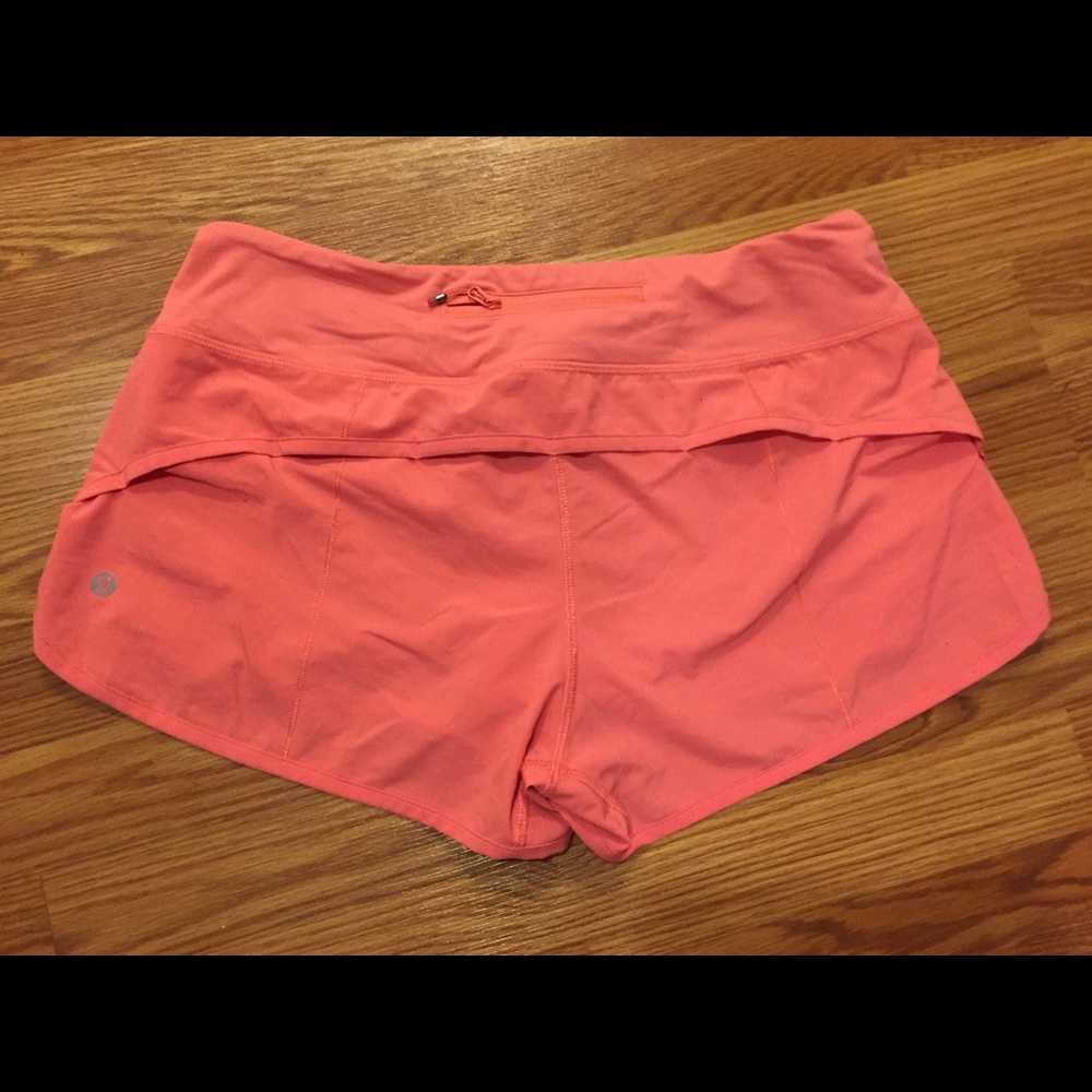 Pink Lululemon Running Shorts